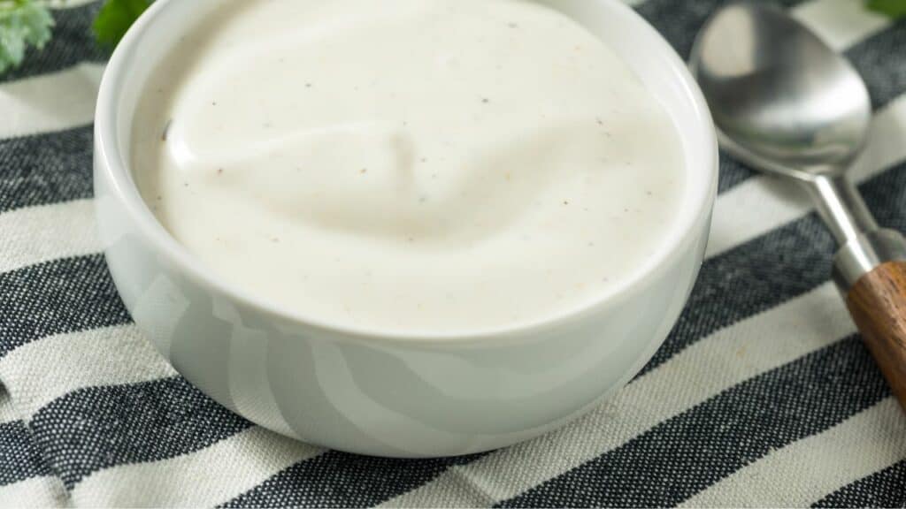 little bowl of ranch dressing